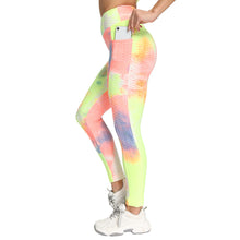  Ink Tie-Dye Jacquard Side Pocket Yoga Pants