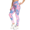 Ink Tie-Dye Jacquard Side Pocket Yoga Pants