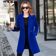  Women's Mid-length Suit Woolen Coat