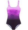 Gradient one-piece swimsuit women's solid color