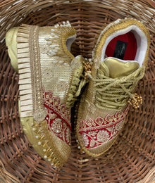  Red and Gold Bridal Sneakers