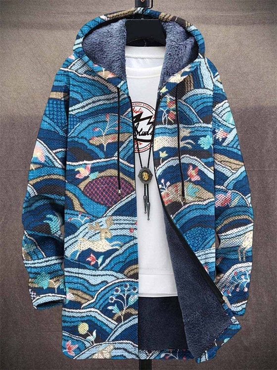 Digital Printed Hat Cardigan Jacket