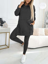 Sports Casual Hooded Sweater Thickened Underwear Leggings Two-piece Suit