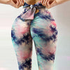 Sexy High-waist High-stretch Yoga Pants With Bow Print Hips