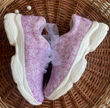  Purple Glitter Bridal Sneakers