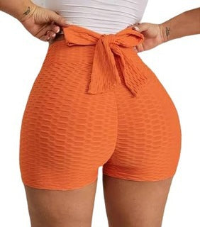 Jacquard Yoga Bubble Pants Women's Sports Shorts