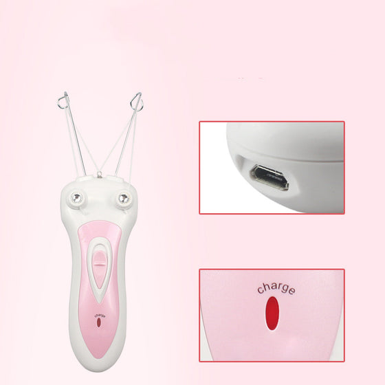 Face Plucking Hair Removal Mustache Lip Device