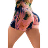 Summer Sports Pants Tie-dye Fitness High Waist Sexy Yoga Shorts